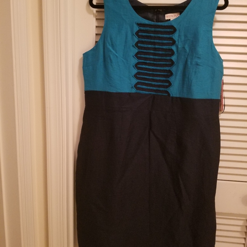 Merona Summer Dress Blue/Teal Size 16